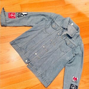 Kids Denim Jacket with Patches